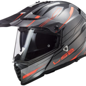 LS2 MX436 PIONEER EVO KNIGHT TITANIUM ORANGE S