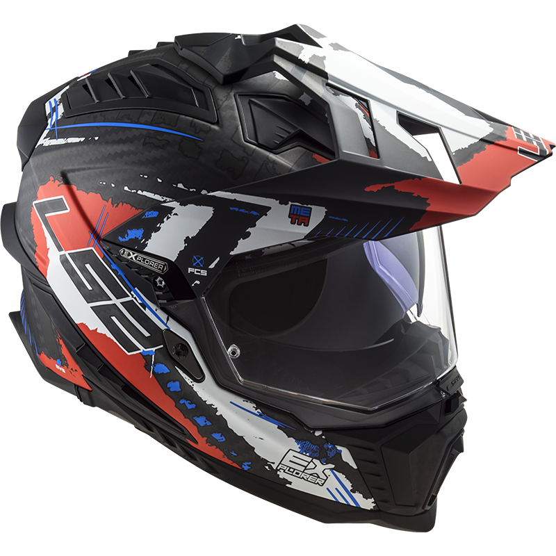 LS2 MX701 Explorer C EXTEND Matt Red XXL