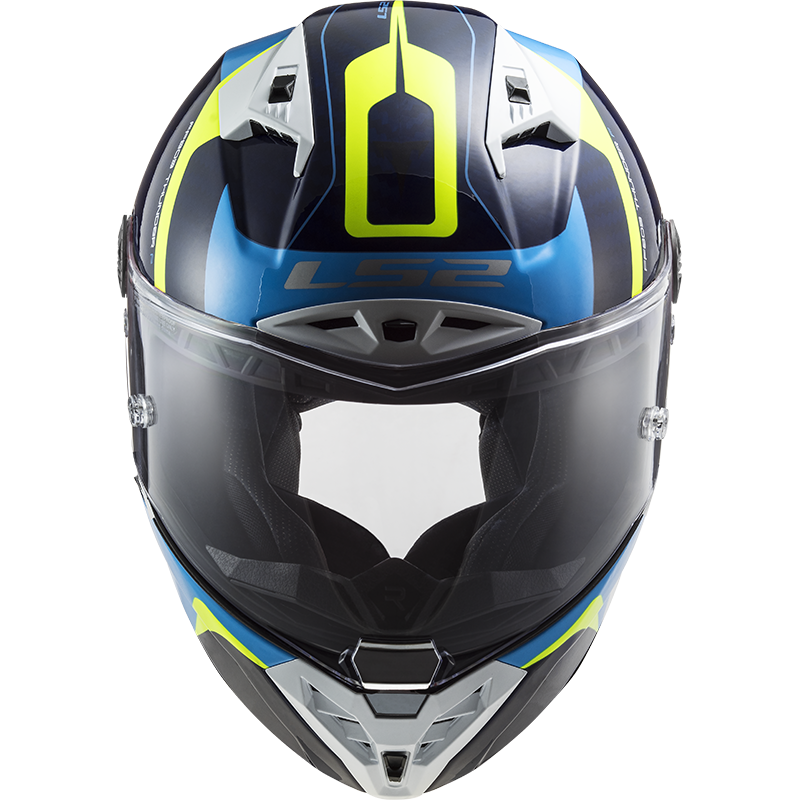 LS2 FF805 THUNDER C RACING1 GL.BLUE H-V YELLOW XXL