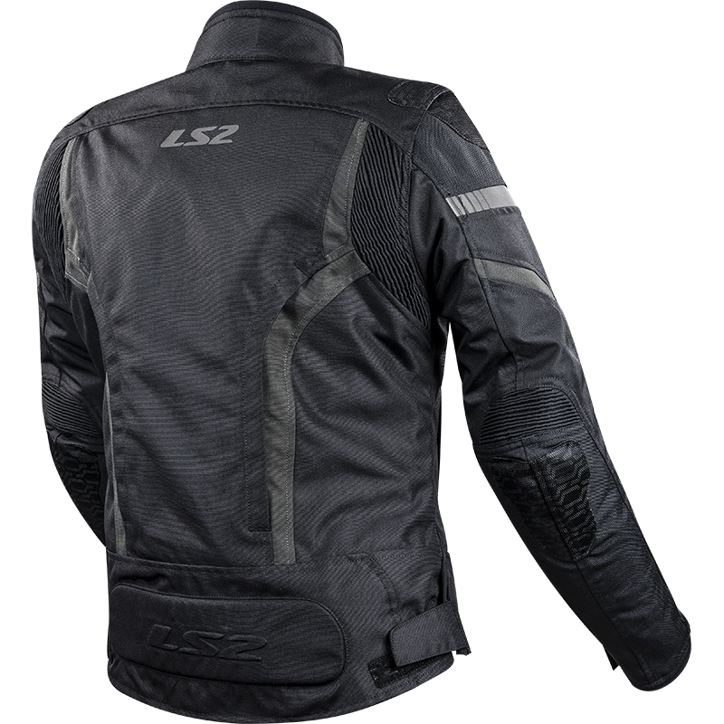 LS2 GATE LADY JACKET BLACK DARK GREY XXL