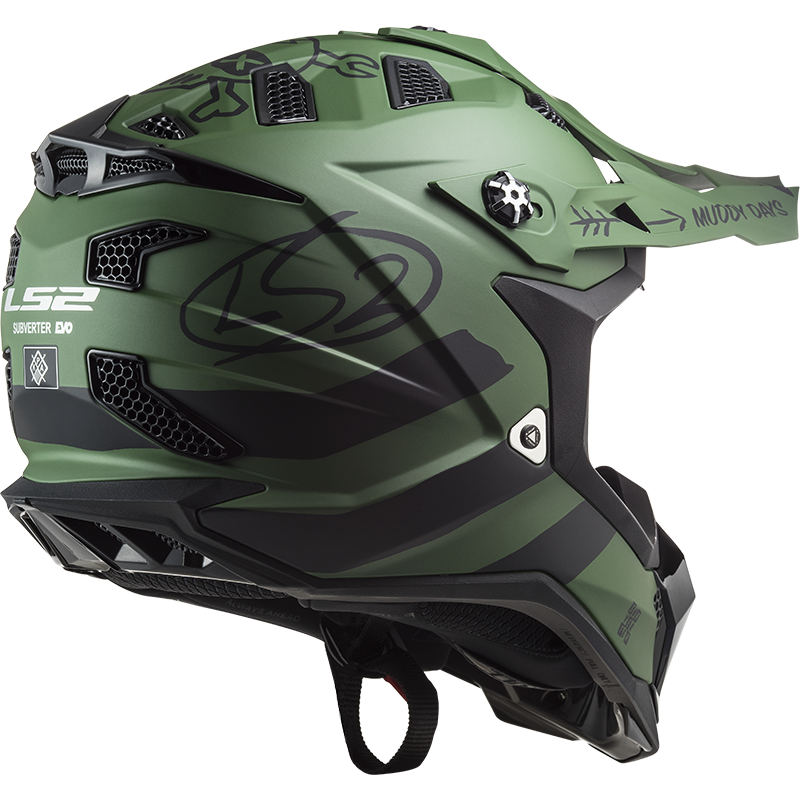 LS2 MX700 SUBVERTER CARGO MATT MILITARY GREEN