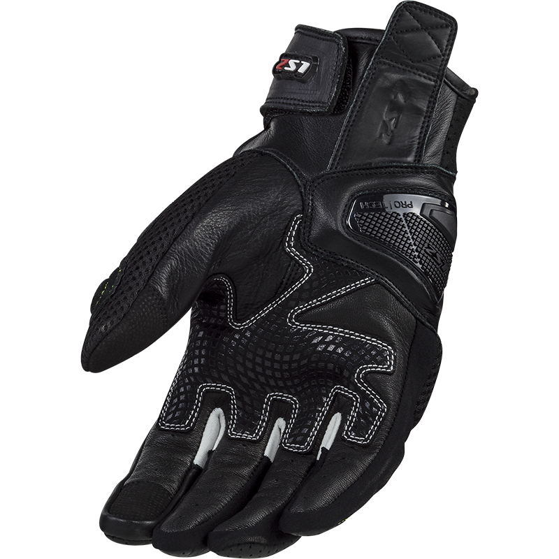 LS2 SPARK 2 AIR MAN GLOVES BLACK H-V YELLOW