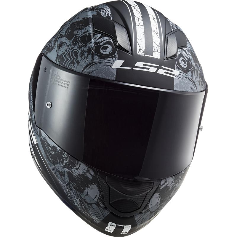 LS2 FF320 STREAM EVO THRONE BLACK TITANIUM M
