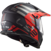 LS2 MX436 Pioneer EVO ADVENTURER Matt Black Red XS - Image 4