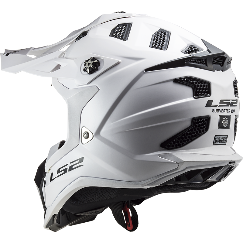 LS2 MX700 SUBVERTER SINGLE MONO GLOSS WHITE L