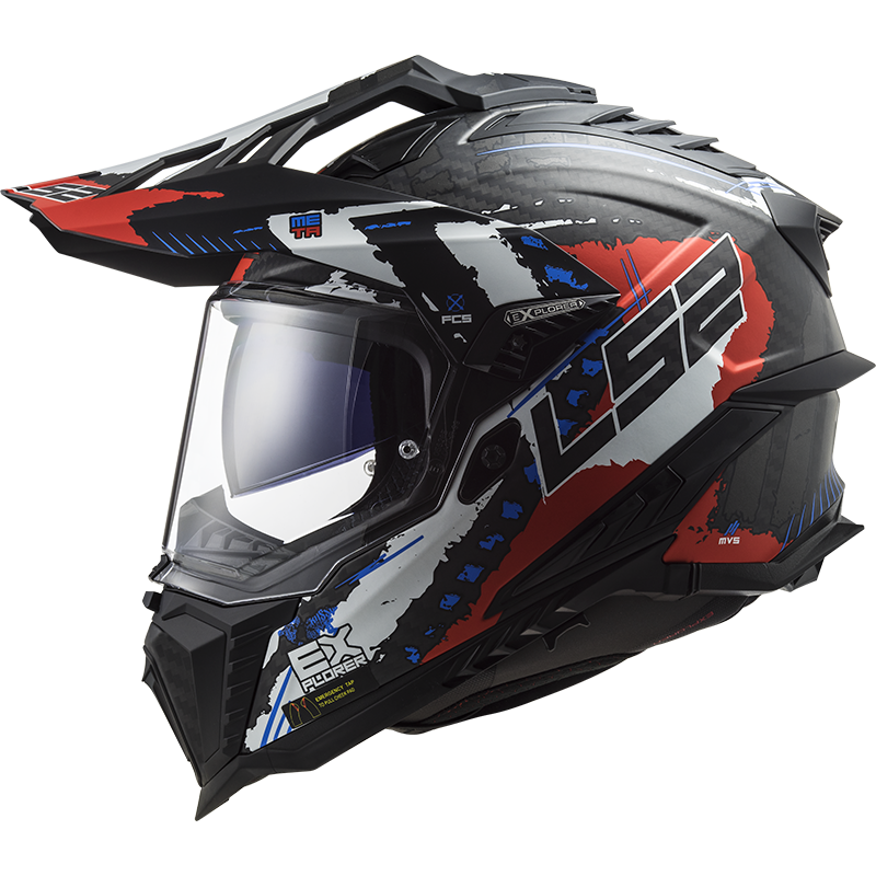 LS2 MX701 Explorer C EXTEND Matt Red XXL