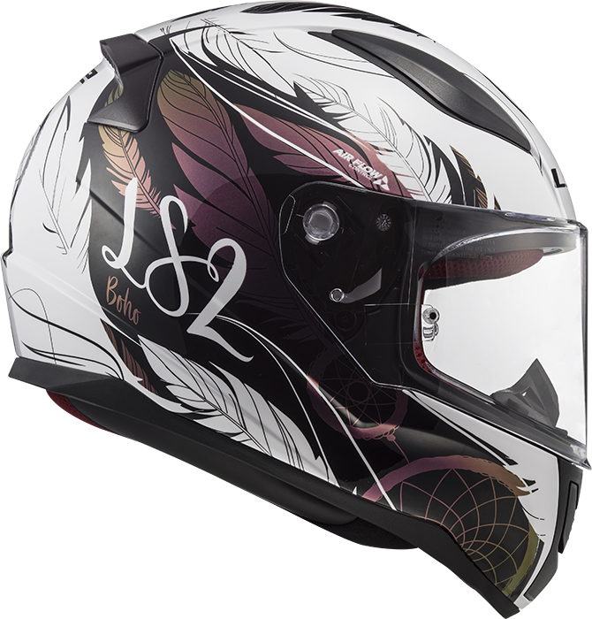 LS2 FF353 RAPID BOHO WHITE BLACK PINK S
