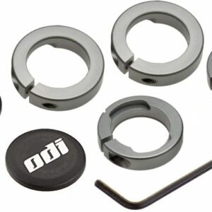 ODI GRIPS Set Lock Jaw Clamps w/Snap Caps - Gray