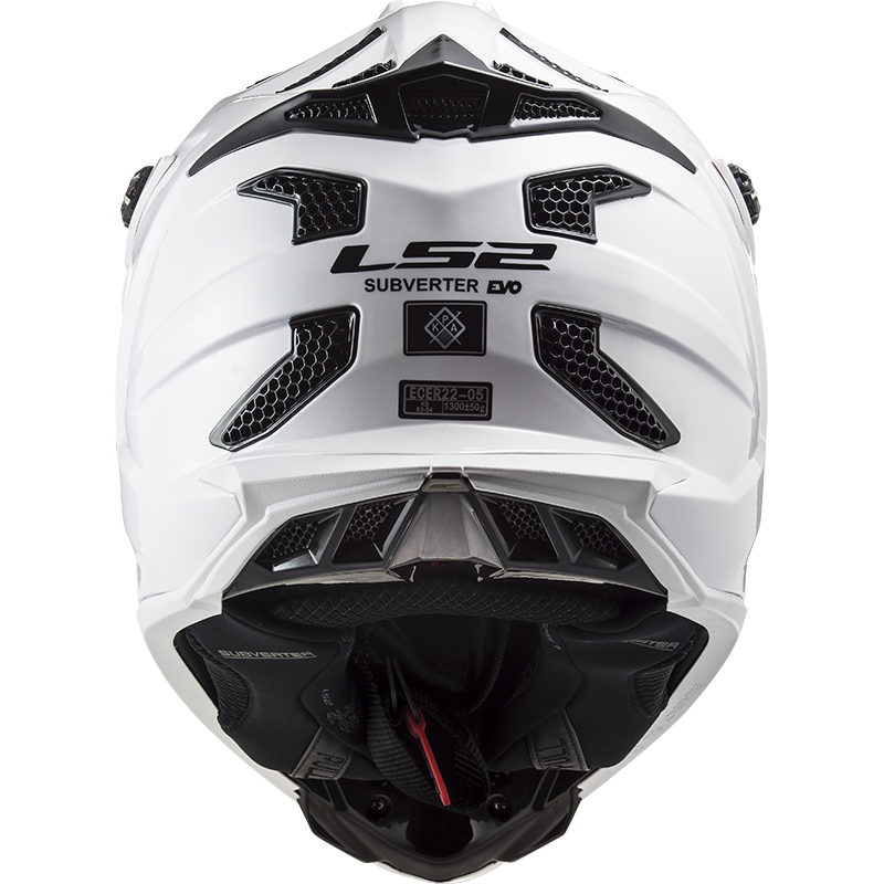 LS2 MX700 SUBVERTER SINGLE MONO GLOSS WHITE L