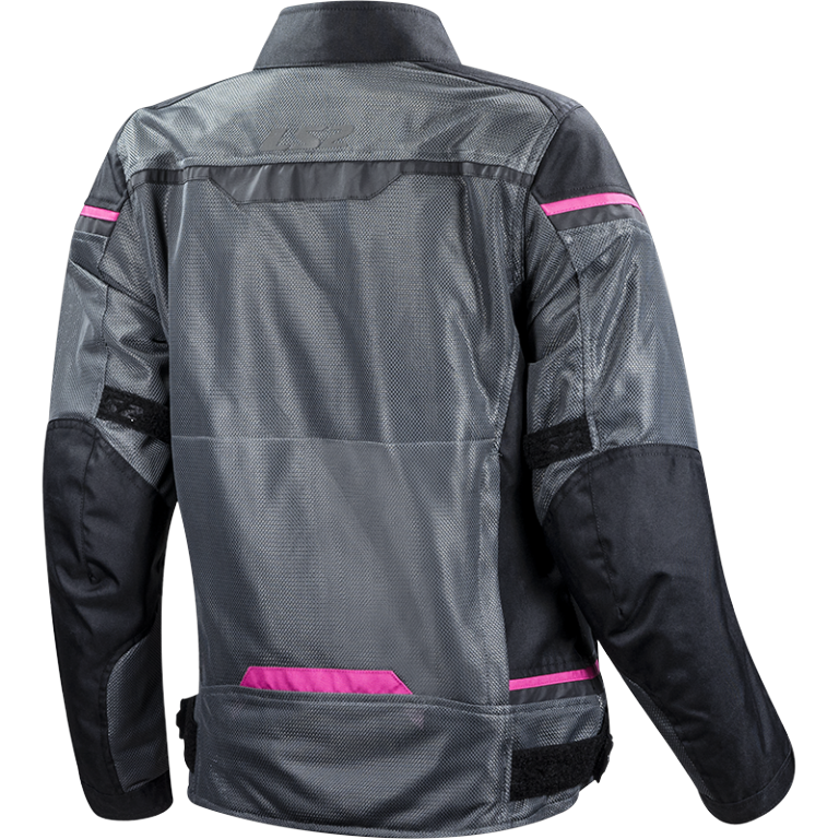 LS2 RIVA LADY JACKET BLACK DARK GREY PINK L