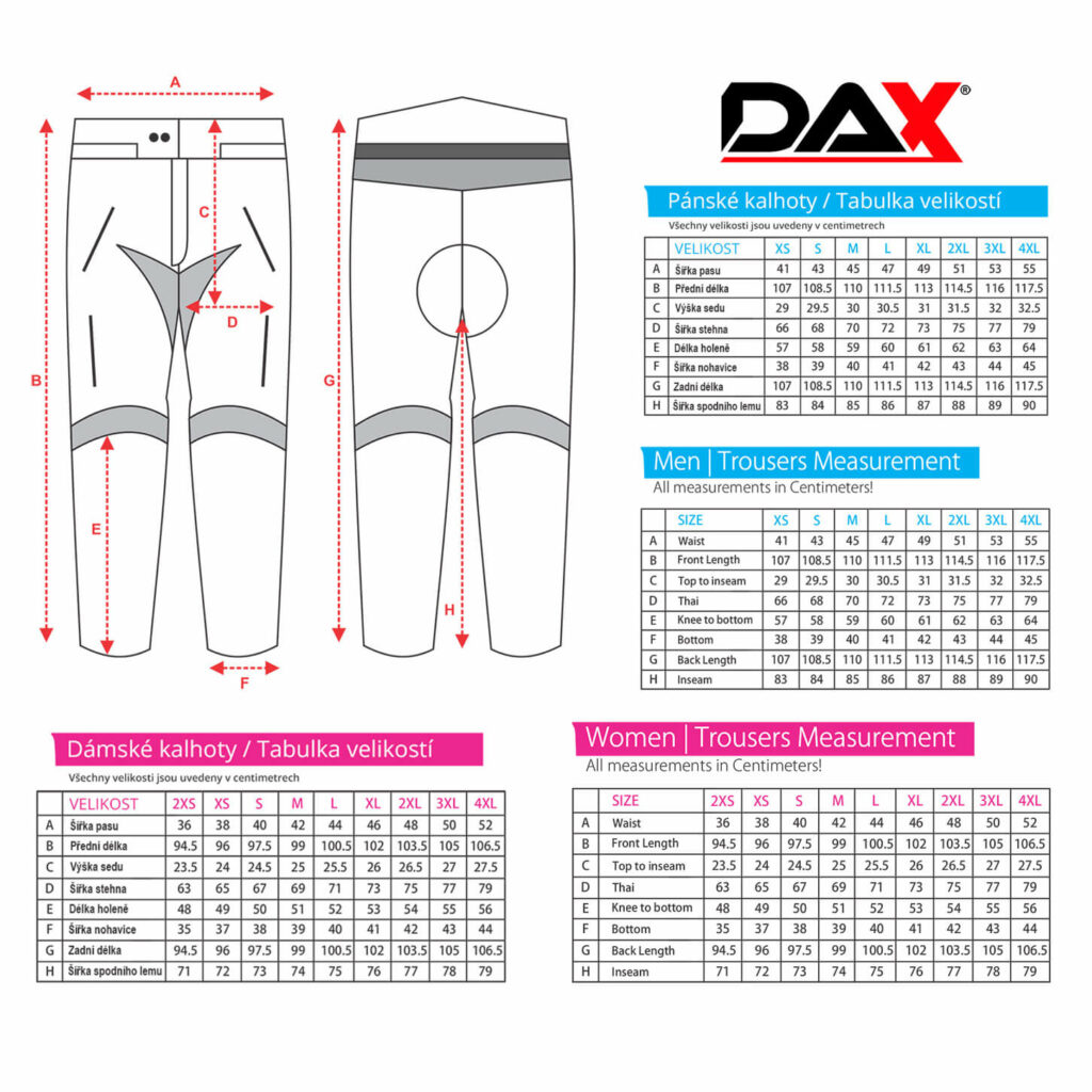 DAX ENDURO nohavice, MaxDura/Dublan, s chráničmi