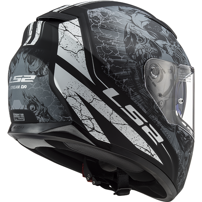 LS2 FF320 STREAM EVO THRONE BLACK TITANIUM M