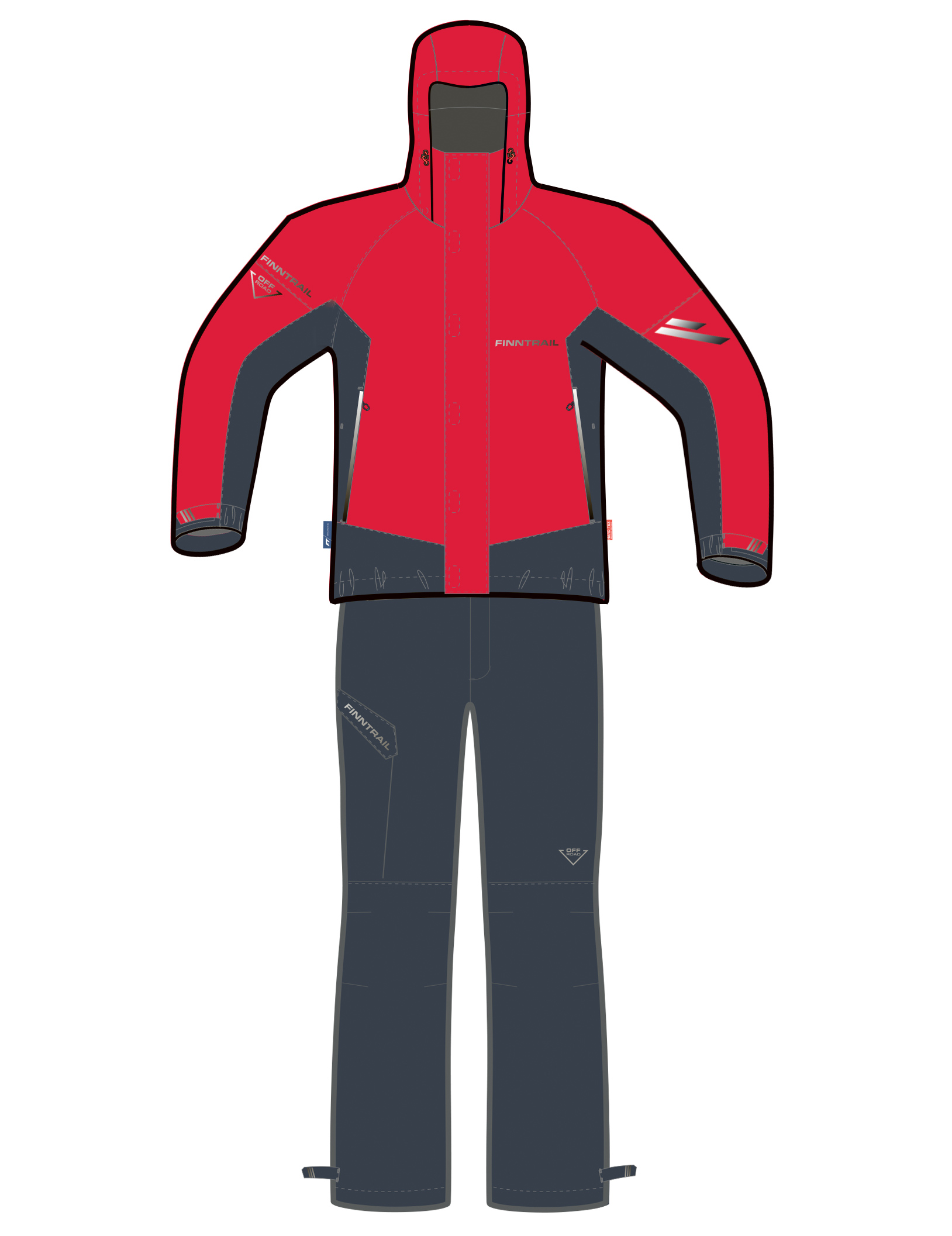 Finntrail Suit GT Red M