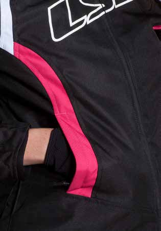LS2 GATE LADY JACKET BLACK PINK XL