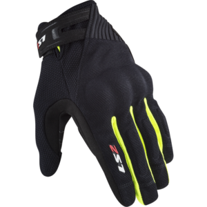 LS2 DART 2 MAN GLOVES BLACK H-V YELLOW XXL