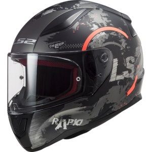 LS2 FF353 RAPID CIRCLE TITANIUM FLUO ORANGE XXL