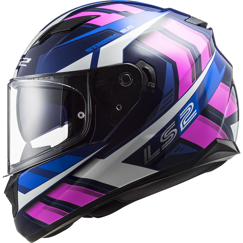 LS2 FF320 STREAM EVO LOOP BLUE FLUO PINK S