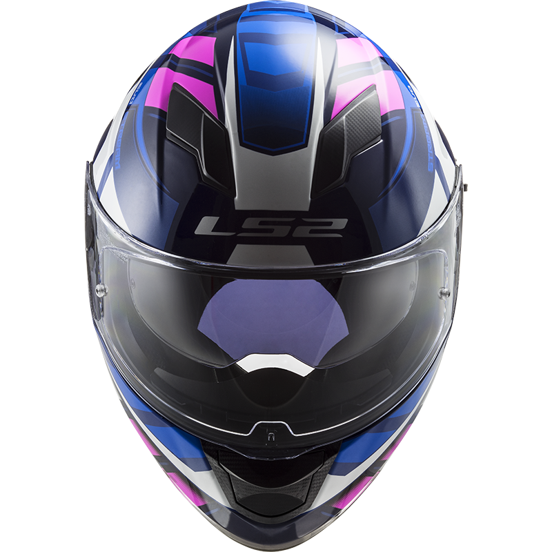 LS2 FF320 STREAM EVO LOOP BLUE FLUO PINK S