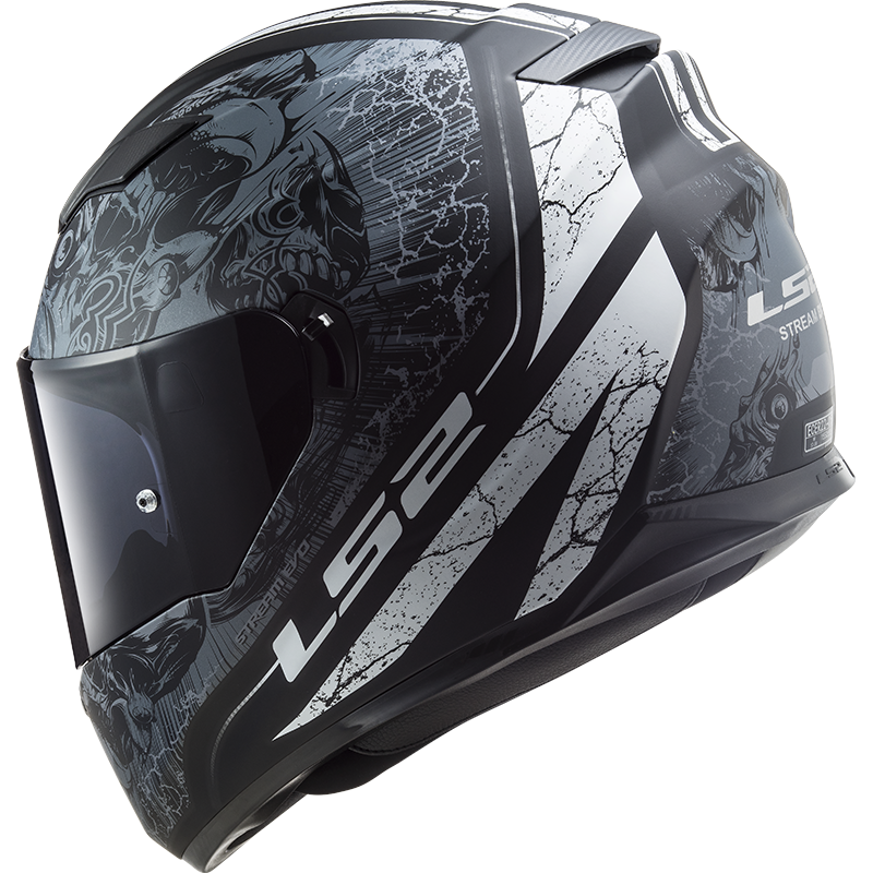 LS2 FF320 STREAM EVO THRONE BLACK TITANIUM L