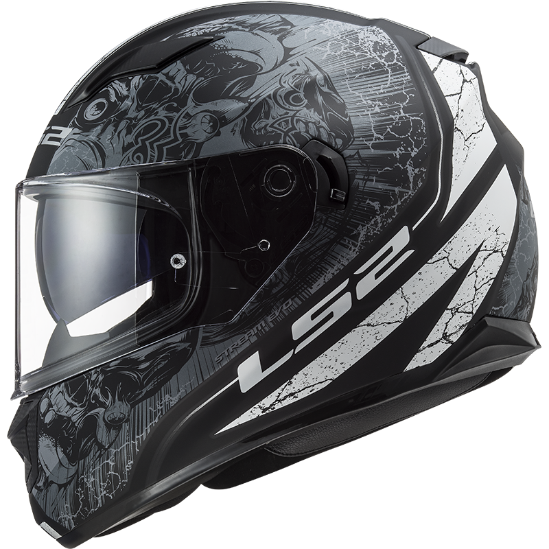 LS2 FF320 STREAM EVO THRONE BLACK TITANIUM