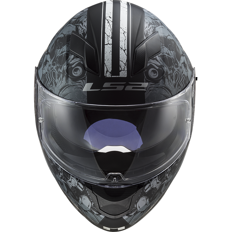 LS2 FF320 STREAM EVO THRONE BLACK TITANIUM