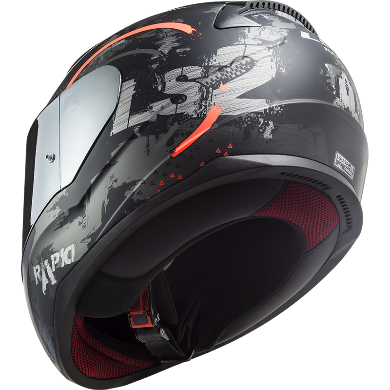 LS2 FF353 RAPID CIRCLE TITANIUM FLUO ORANGE