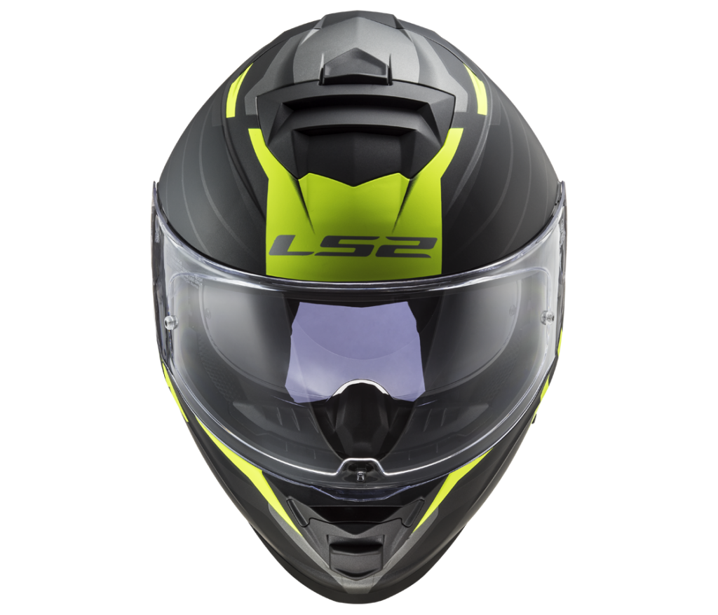 LS2 FF800 STORM NERVE MATT BLACK H-V YELLOW