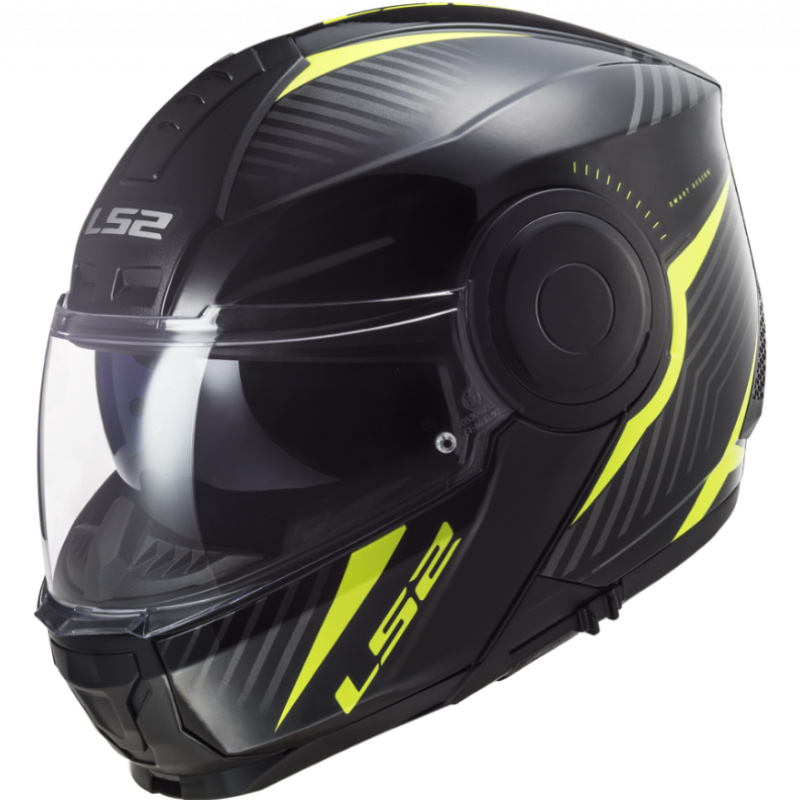 LS2 FF902 SCOPE SKID BLACK H-V YELLOW XS