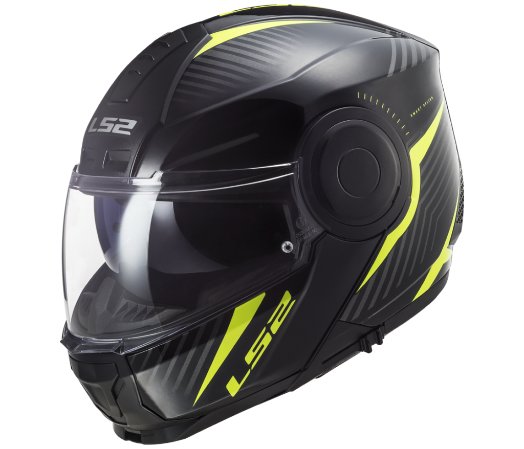 LS2 FF902 SCOPE SKID BLACK H-V YELLOW XS