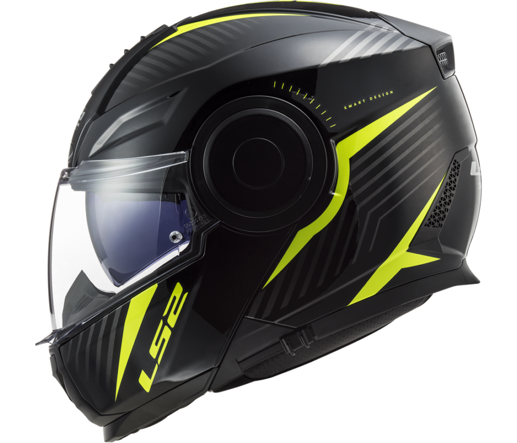 LS2 FF902 SCOPE SKID BLACK H-V YELLOW XS