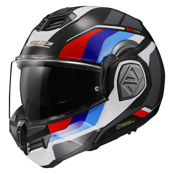 LS2 FF906 ADVANT SPORT GL.BLACK BLUE RED-06 3XL