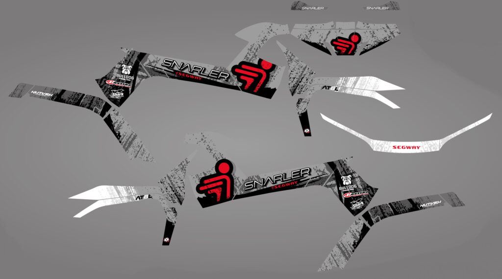 GRAPHIC STICKER KIT for Segway Snarler AT6-L grey