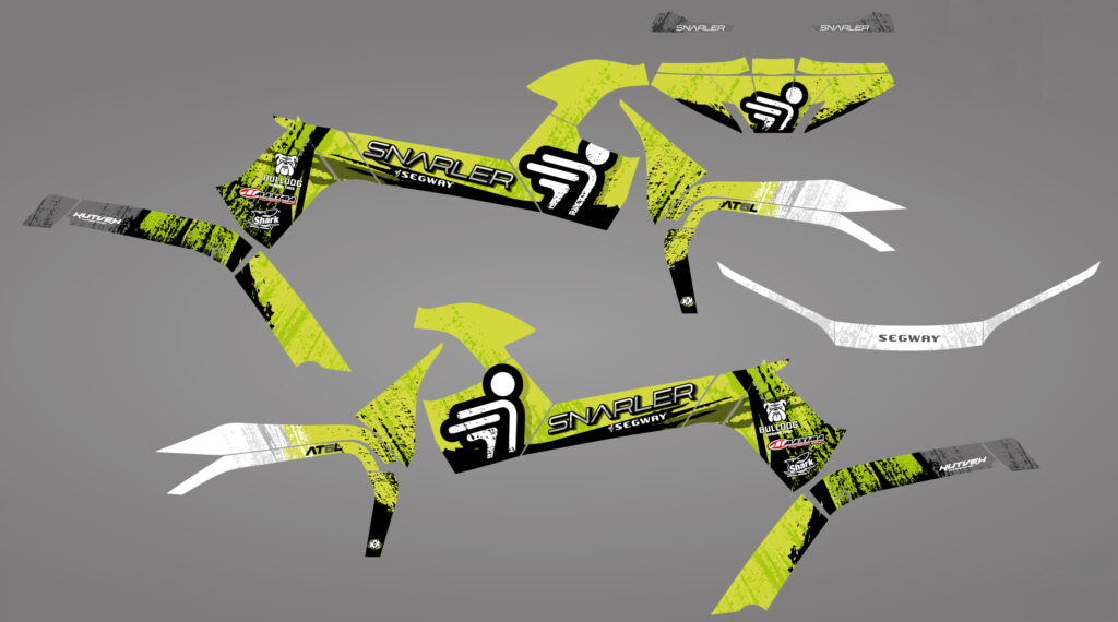 GRAPHIC STICKER KIT for Segway Snarler AT6-L green neon
