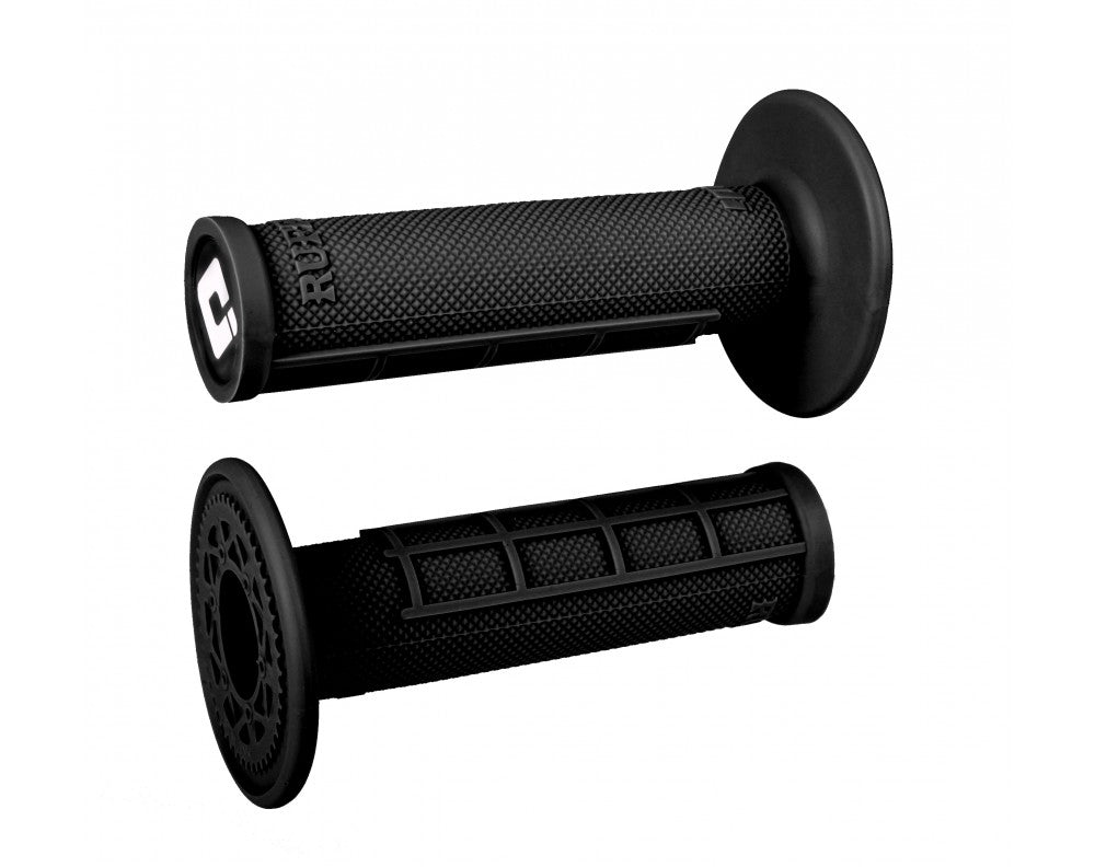 ODI GRIPS MX HALF WAFFLE, Single-Ply Black/White