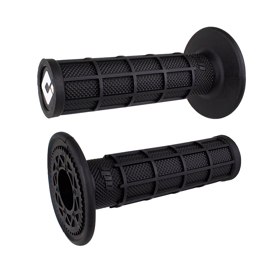 ODI GRIPS MX Full Waffle, Single Ply Black/White