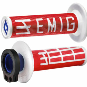 ODI GRIPS MX Lock-on v2 EMIG 4-Stroke Red/White
