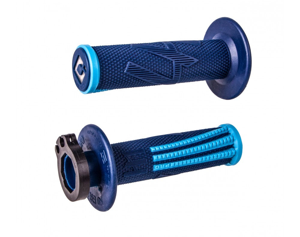 ODI GRIPS PRE MX Lock-on v2 EMIG Navy/Light Blue