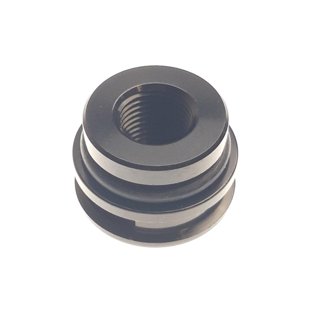 set: Air Valve Assembly:[5/16-32 ORB X Schrader] EVOL3, Tamper Resistant, Black Áno II