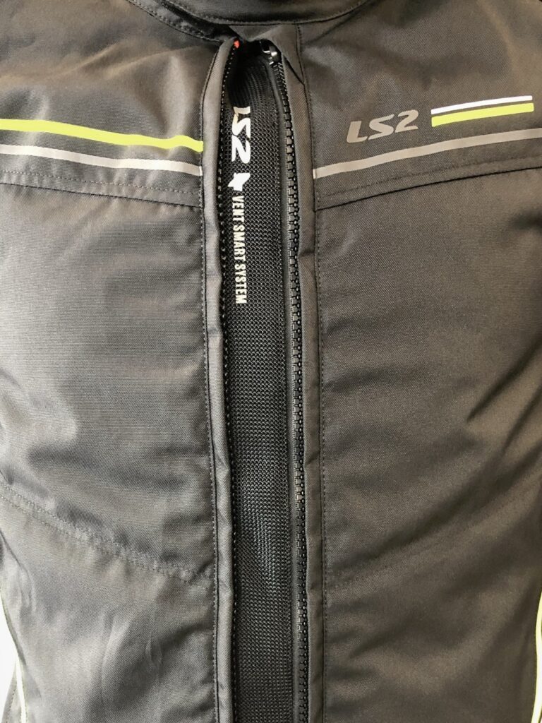 LS2 SHADOW MAN JACKET BLACK TITANIUM H-V YELLOW