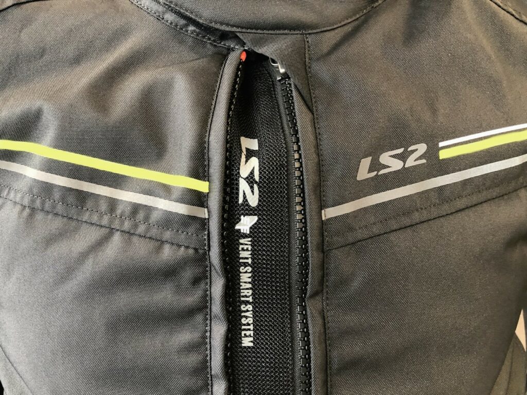 LS2 SHADOW MAN JACKET BLACK TITANIUM H-V YELLOW