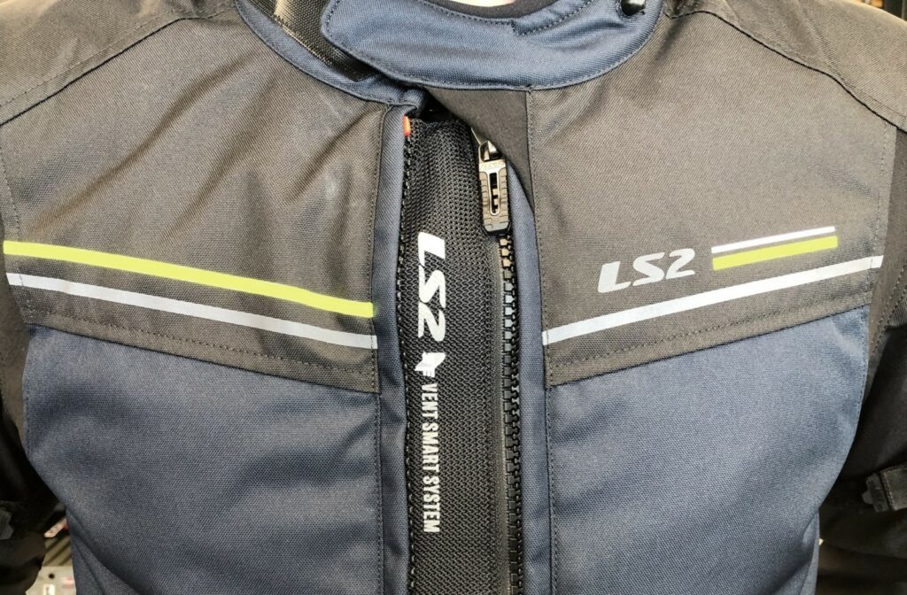 LS2 SHADOW MAN JACKET BLUE BLACK H-V YELLOW