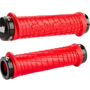 ODI GRIPS Troy Lee Designs Signature ATV Lock-On Bonus Pack Red w/Black Clamps