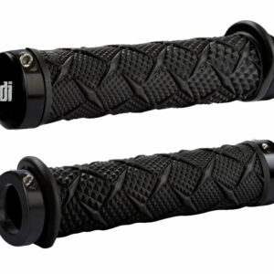ODI GRIPS X-TREME ATV grips 130mm Black W/Black LOCK-ON Bonus Pack Black W/Black Clamps