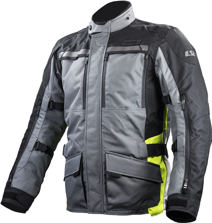 LS2 LANCE MAN JACKET GREY BLACK YELLOW 4XL