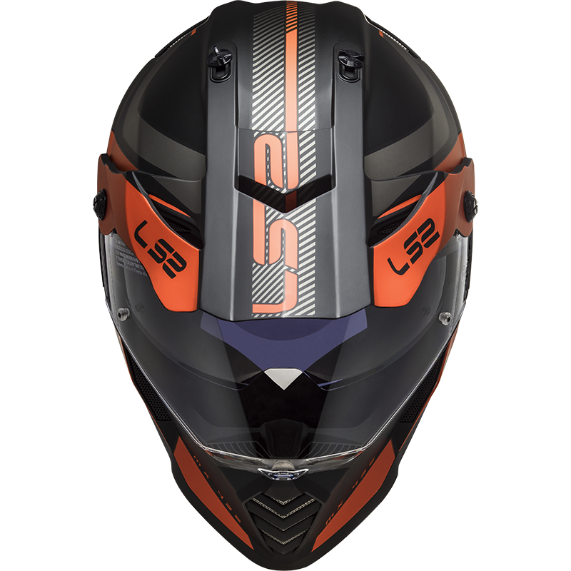 LS2 MX436 PIONEER EVO ADVENTURER M.BLACK ORANGE XXS