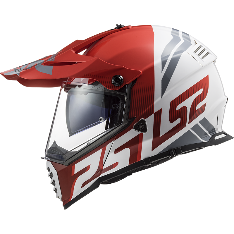 LS2 MX436 PIONEER EVO EVOLVE RED WHITE 3XL