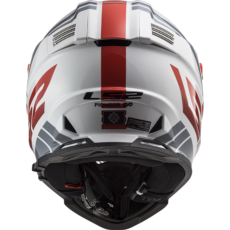LS2 MX436 PIONEER EVO EVOLVE RED WHITE 3XL