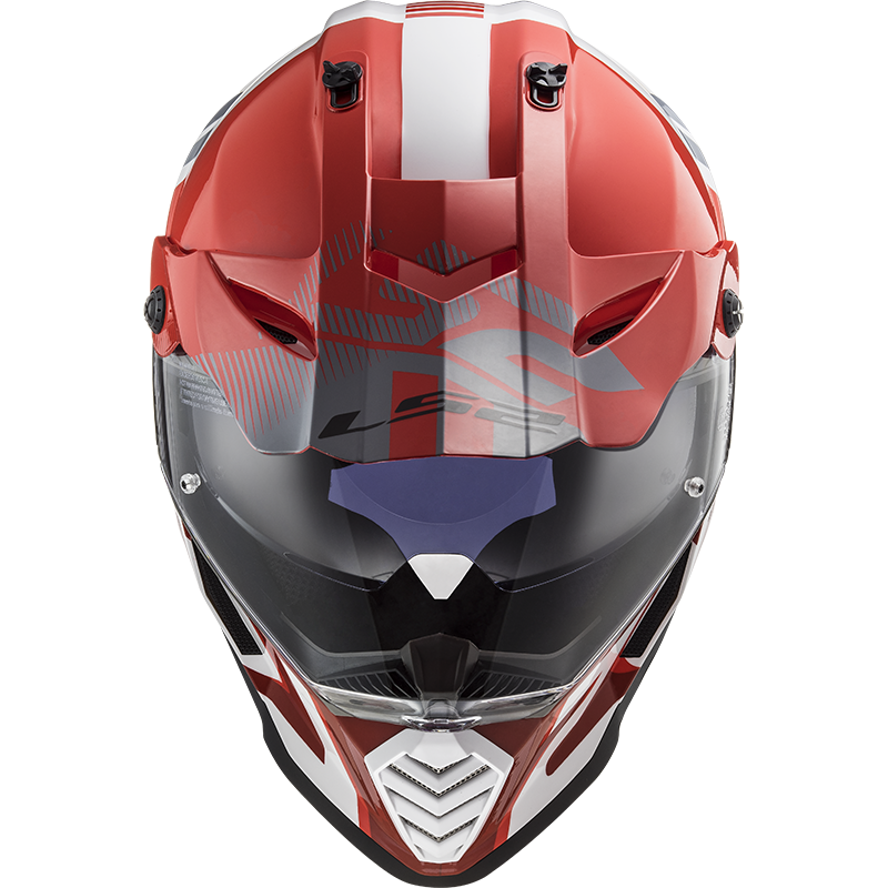 LS2 MX436 PIONEER EVO EVOLVE RED WHITE 3XL