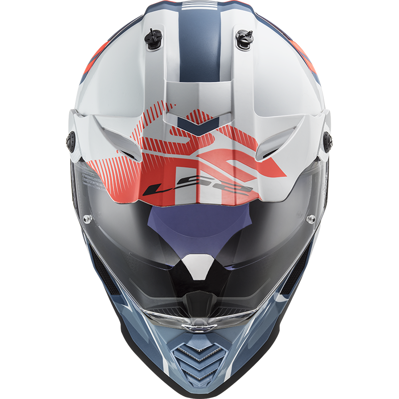 LS2 MX436 PIONEER EVO EVOLVE WHITE COBALT 3XL