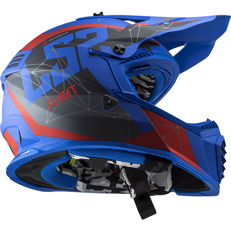 LS2 MX437 FAST EVO ALPHA MATT BLUE S